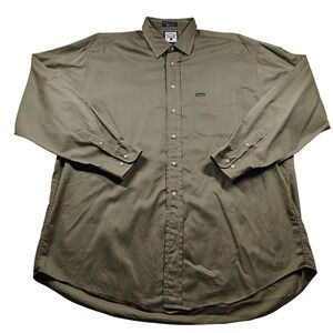 Faconnable Albert Goldberg Taupe/Khaki Modal/Poly Heavy Twill Shirt‎ 2XL